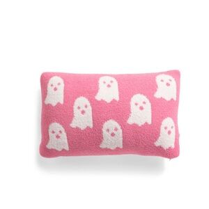 NEW NWT Cupcakes and Cashmere Knit Pink Ghost Pillow Halloween Viral